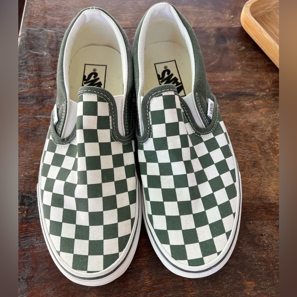 Brand new checkered vans